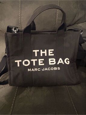 Marc Jacobs Black Canvas "The Tote Bag" Mini Tote